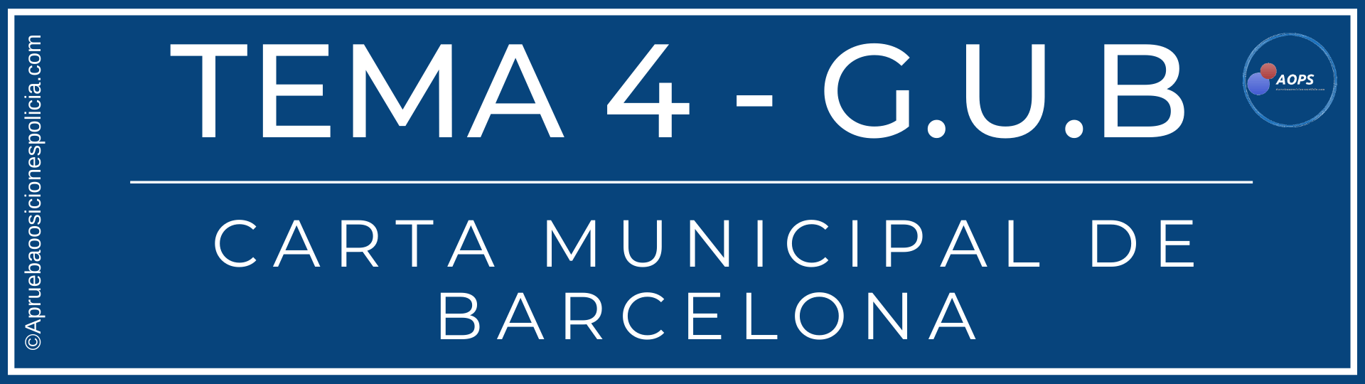 Tema 4 GUB carta municipal organització barcelona